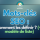 Mots-clés SEO